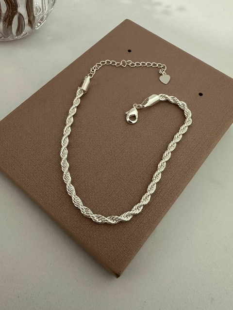 PULSEIRA ELO BAIANO PRATA - SEMIJOIA