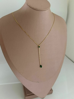 COLAR NÍVEA ZIRCÔNIA VERDE