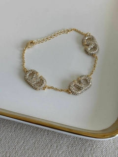 PULSEIRA VALENTINO CRAVEJADA - SEMIJOIA - comprar online