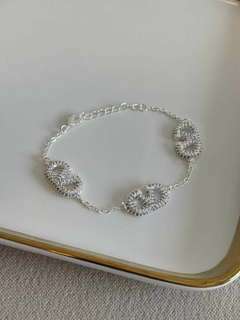PULSEIRA VALENTINO CRAVEJADA - SEMIJOIA na internet