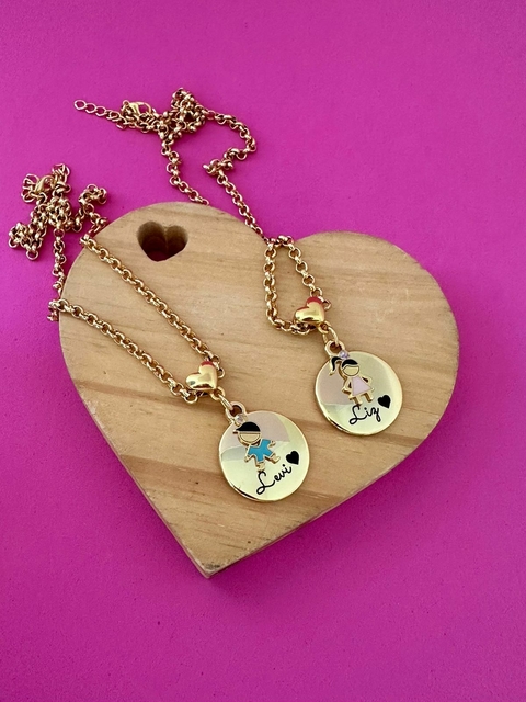 COLAR FILHOS GRAVAÇÃO - VERNIZ ITALIANO - comprar online