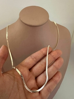 COLAR ANA FITA LONGO PRATA - comprar online