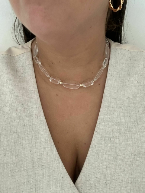 COLAR ADRIANA ACRILICO TRANSPARENTE - comprar online