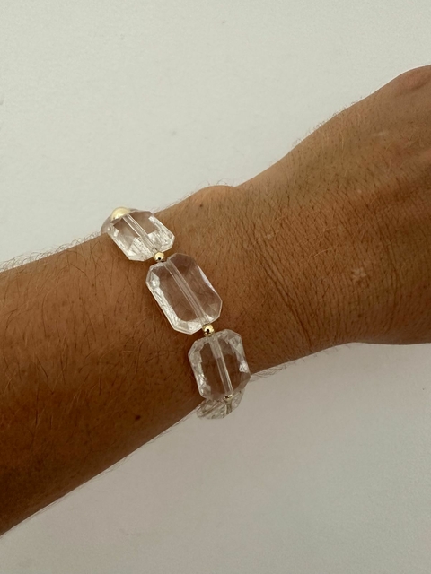 PULSEIRA CRISTAL RETANGULAR