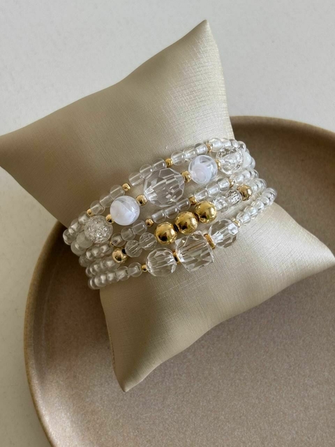 KIT PULSEIRA TRANSPARENTE CUBO