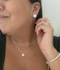 CHOCKER JU ZIRCÔNIA PRATA - SEMIJOIA - loja online