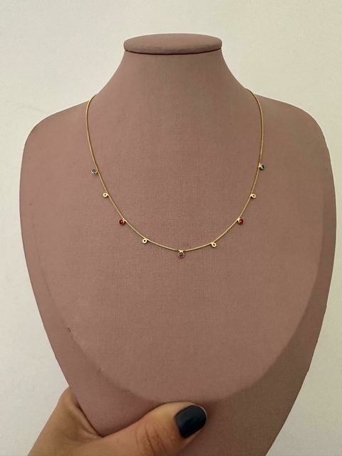 COLAR PONTO DE LUZ COLORIDO