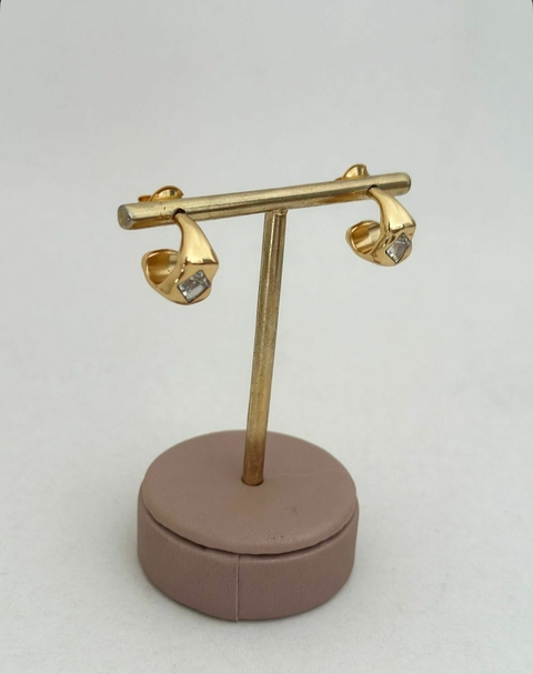 ARGOLA ESTELA BANHADO NO OURO 18K - VERNIZ ITALIANO