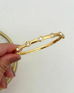 BRACELETE LUIZA BANHADO NO OURO 18K - VERNIZ ITALIANO na internet