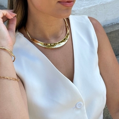 COLAR ARO MONIQUE BANHADO NO OURO 18K - VERNIZ ITALIANO
