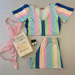 Shorts Liz Pink & Blue - comprar online