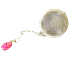 Infusor Chá Ágata Rosa {Virgem}