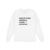 Camiseta Manga Longa Pare De Fingir Demência
