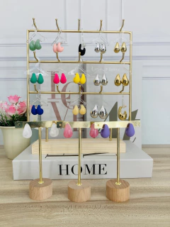 Aretes de gota color pastel - comprar en línea