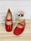 Zapatos de piso Mary Jane Flats rojos - comprar en línea