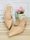 Tacones nude lisos de tacon ancho bajo - comprar en línea