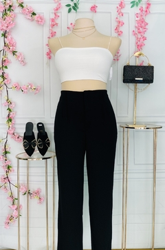 Pantalon de vestir ajustado de pinzas - AQUA Boutique