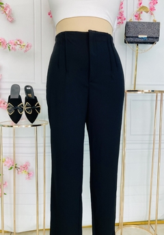 Pantalon de vestir ajustado de pinzas - tienda en línea