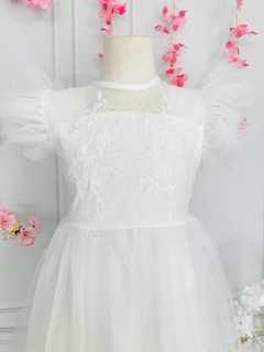 Vestido Infantil blanco sin mangas - AQUA Boutique