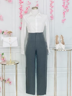Pantalon de vestir recto de pinzas