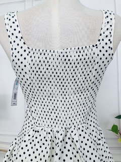 Vestido corto de tirantes estampado lunares - comprar en línea