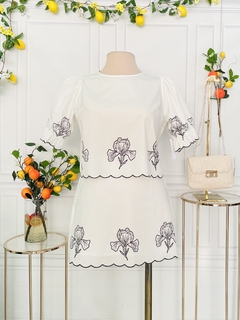 Conjunto Plus de mini falda y top con estampado floral - comprar en línea