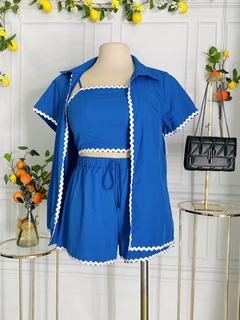 Imagen de Conjunto de 3 piezas solido con detalle de sigsag