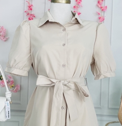 Vestido largo de botones estilo camisero - AQUA Boutique