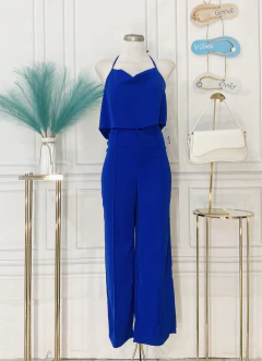 Conjunto 2 piezas Top y Pantalon recto azul rey - comprar en línea