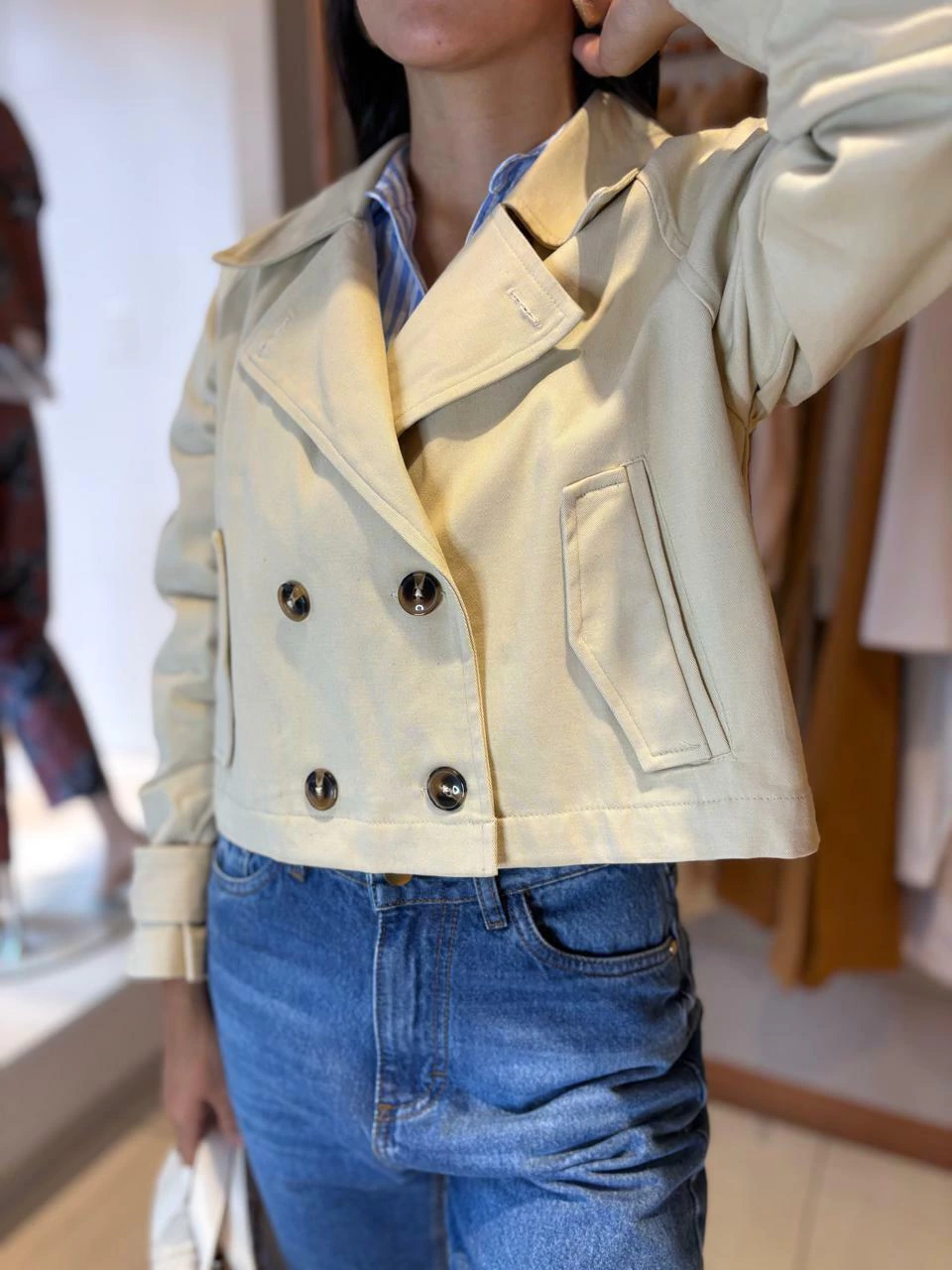 TRENCH LISBOA CORTO