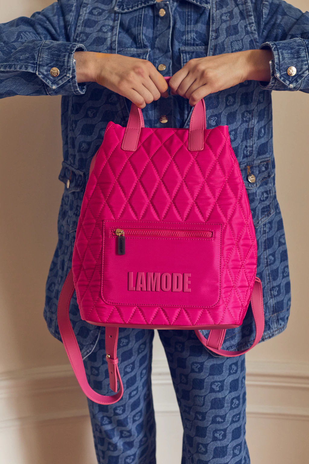 MOCHILA LAMODE FUCSIA