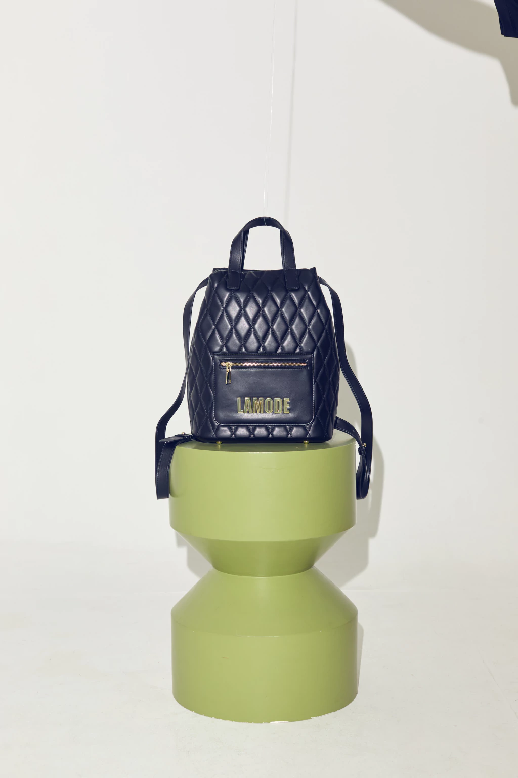 MOCHILA LAMODE NEGRA/BLANCA COMBINADA PU