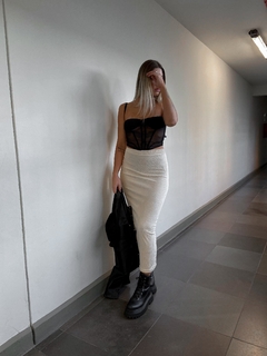 saia manhattan canelada off white - comprar online