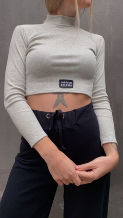 cropped made for my dresser cinza - comprar online