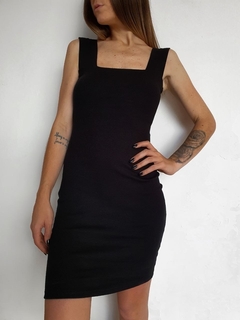 vestido daisy preto liso - comprar online