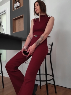 cropped regata canelado marsala na internet