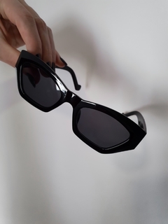 óculos hexágono preto - comprar online