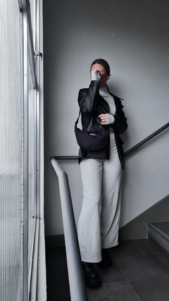 black leather blazer - comprar online