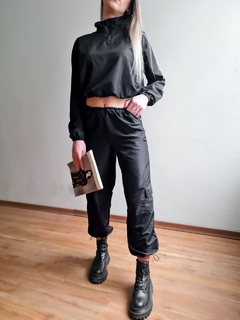 moletom parachute zíper preto - comprar online