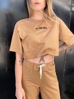 t-shirt my own bo$$ caramelo