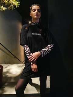 camisetão my own bo$$ preto - comprar online