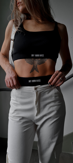 bra top bo$$ black