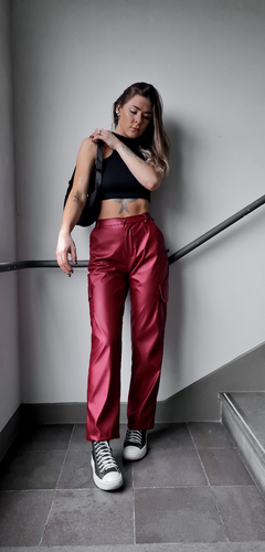 calça backpacks courino marsala