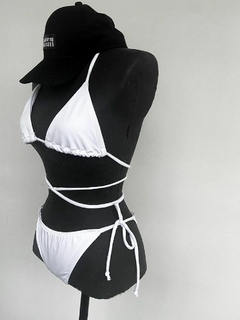 top biquíni cortininha white - comprar online