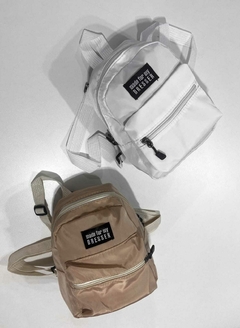 mini mochila mfmd beige - comprar online