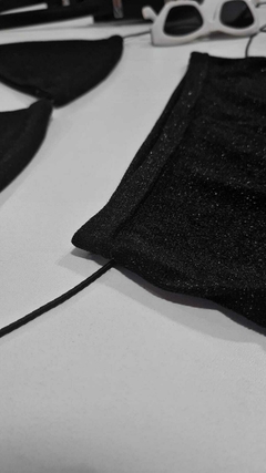 hot pants lurex preto