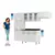 Cozinha de Aço Completa Telasul Diamante 4Pçs 3VD Branco - GUILHERME ELETRO