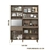 Kit Cozinha Athena 140 5 Portas Avelã/Off White Cristal - Nicioli na internet