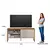 Rack 141cm Gold Para TV Até 55 Polegadas Linea Brasil na internet