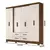 Guarda-Roupa Casal Com Espelhos 8 Portas 4 Gavetas E Pés San Lorenzo Plus - comprar online